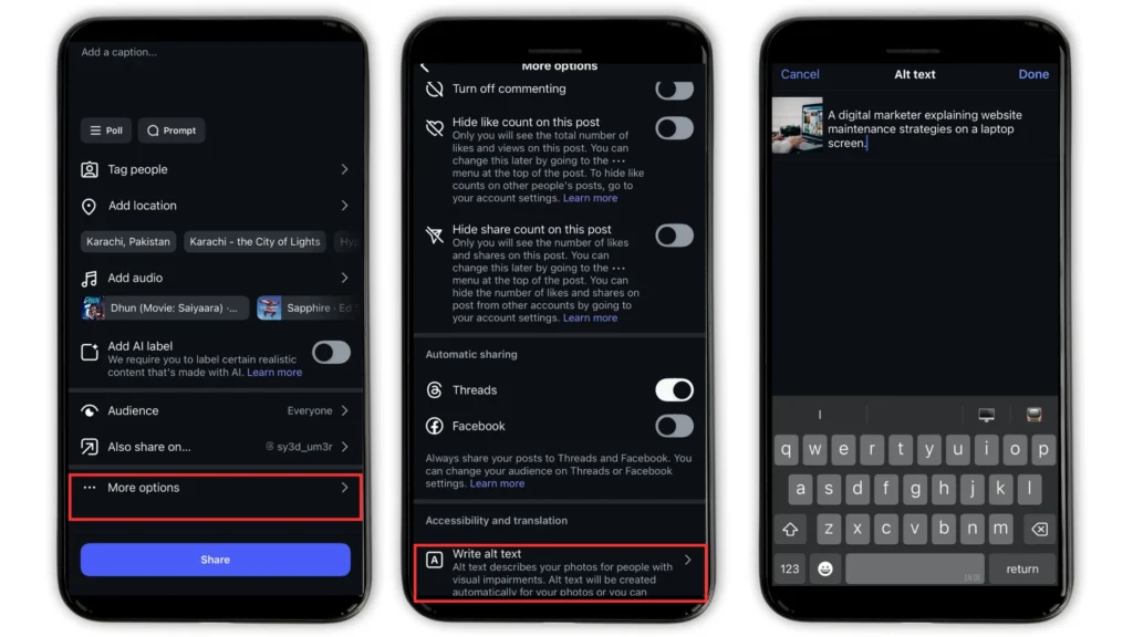 Step 1 Add Descriptive Alt Text